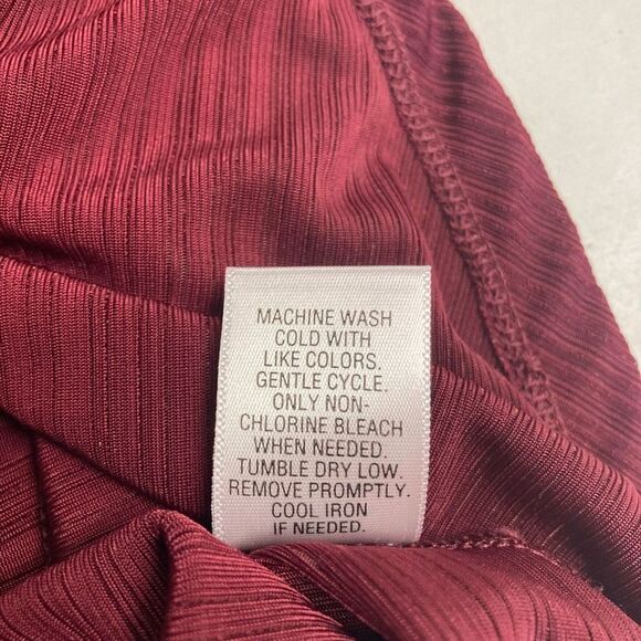 DANA BUCHMAN‎ Women’s Top Size Medium Wine Short Sleeves - Picture 3 of 8